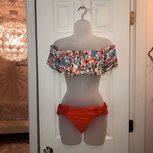 Lucky Brand Off Shoulder Bikini Top